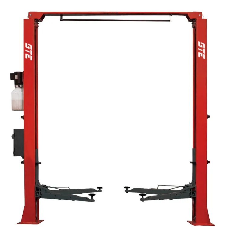 Подъемник электрогидравлический 4т 110-1900мм 2-х стоечный 220В верх.синхрон. (электр. спуск) GTE купить