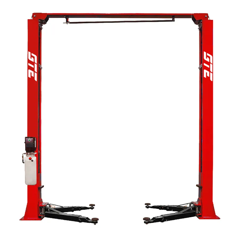 Подъемник электрогидравлический 4т 110-1900мм 2-х стоечный 380В верх.синхрон. (руч. спуск) GTE купить