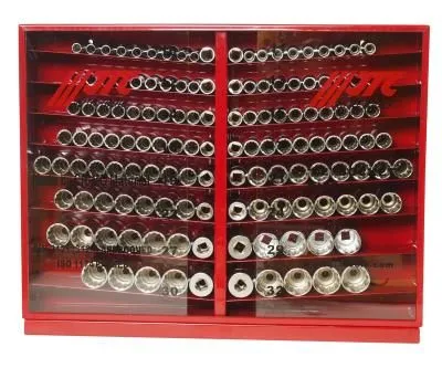 Набор головок торцевых 1/2" 12-ти гранных 10-32мм глубоких 137 предметов в металлическом шкафу JTC