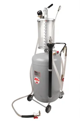 APAC 1837.80L Установка для откачки масла/антифриза с прозрачной мерной емкостью, мобильная