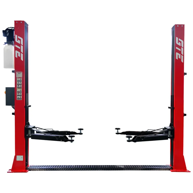 Электрогидравлический подъемник Подъемник электрогидравлический 4т 2-х стоечный 220В с ниж.синхронизацией (электрический спуск) GTE