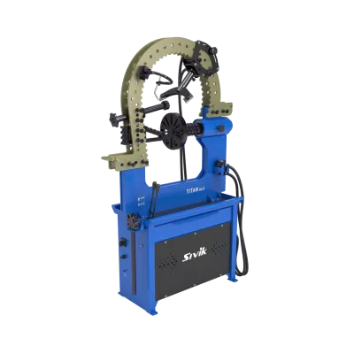 Стенд для правки автомобильных дисков Титан ALU Компакт Синий RAL5017