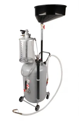 APAC 1839.80L Установка для слива и откачки масла/антифриза с подъемной ванной и мерной емкостью, мобильная