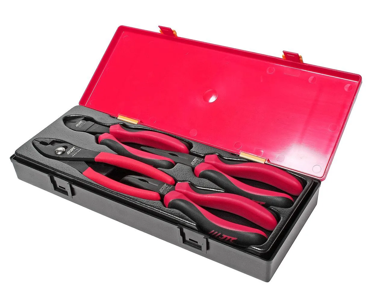 Набор инструментов губцевых 4 предмета (пассатижи, бокорезы, клещи) в кейсе JTC купить