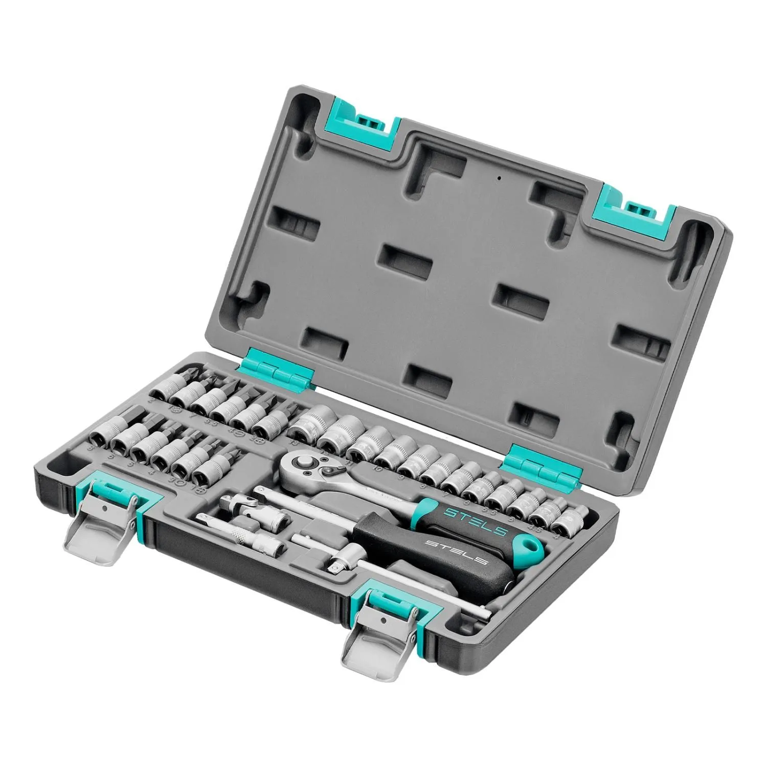 Набор инструментов, 1/4", CrV, пластиковый кейс 29 предметов Stels купить
