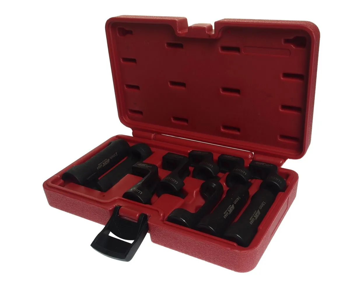 Набор головок для кислородных датчиков (3/8"-13,14,17мм; 1/2"-19,21мм) 10 предметов JTC купить
