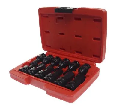 Набор головок торцевых 1/2" HEX (H4-19мм) ударных L=60мм 12 предметов в кейсе JTC