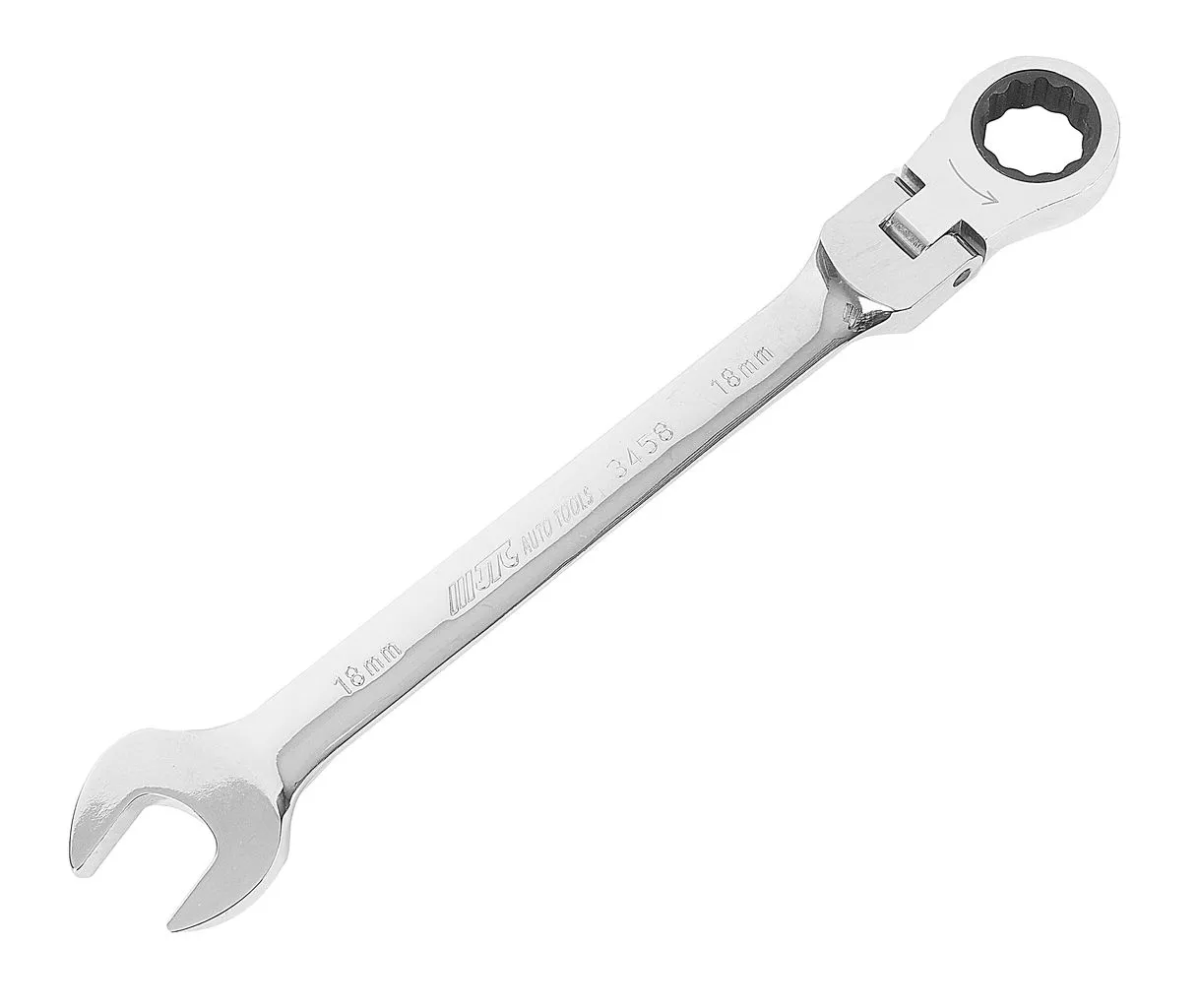 Ключ комбинированный 18х18мм трещоточный шарнирный JTC купить