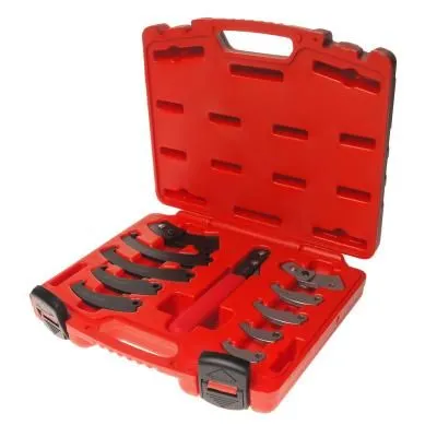 Ключ для круглых гаек с прорезью (с радиусными насадками) 11 предметов JTC