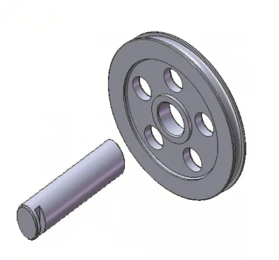 Шкив для четырхестоечного подъемника, диаметр отверстия 41мм