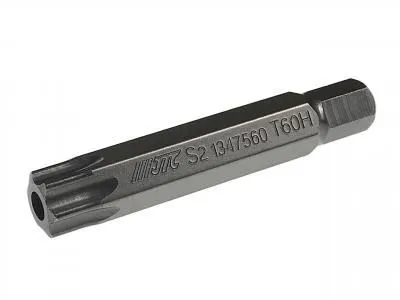 Бита TORX Т60Hх75мм 10мм удлиненная JTC