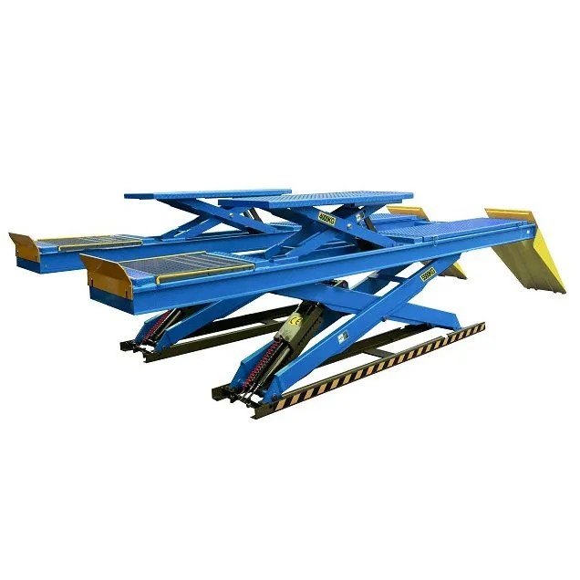 Электрогидравлический подъемник DX-5500A Двухуровневый ножничный подъемник под сход развал 5,5 т.