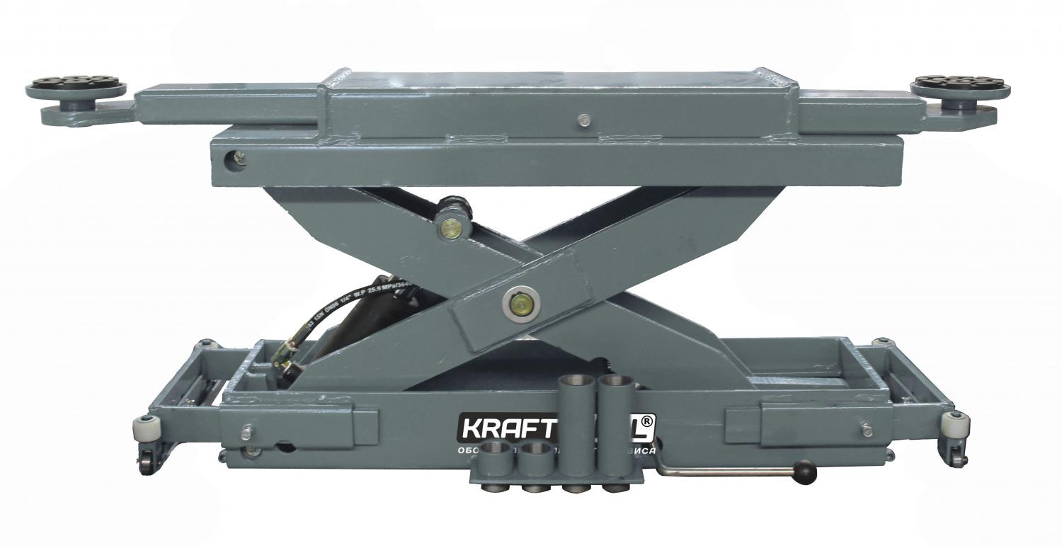 Электрогидравлический подъемник KraftWell KRWJ7P Траверса г/п 3000 кг. с пневмоприводом
